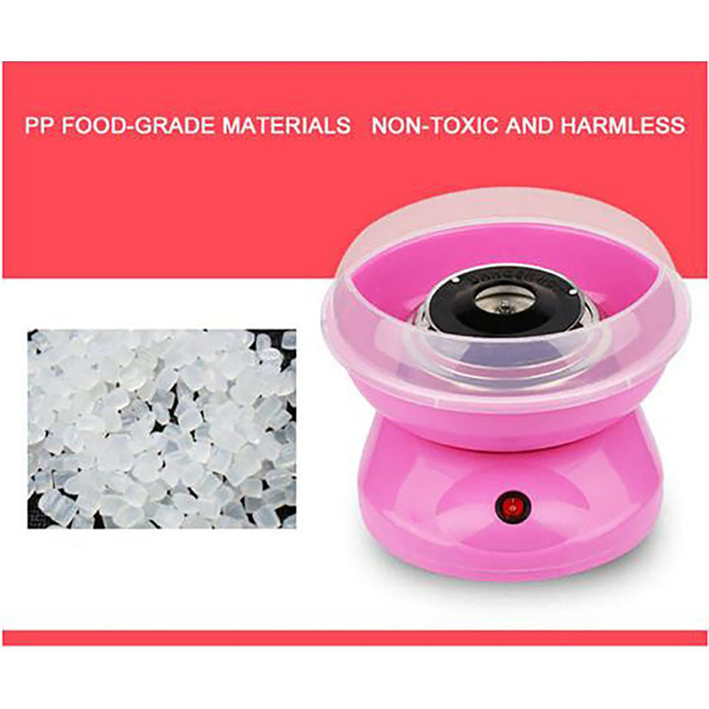 Automatic Mini Diy Cotton Candy Maker Pink 26x13x26cm