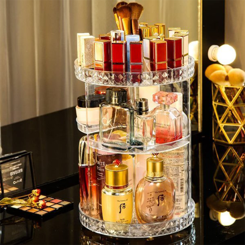 Makeup Organizer 360 Degree Rotating Cosmetic Organizer