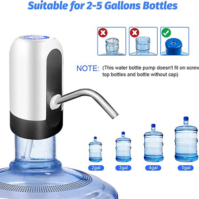 Water Bottle Pump, USB Charging Portable