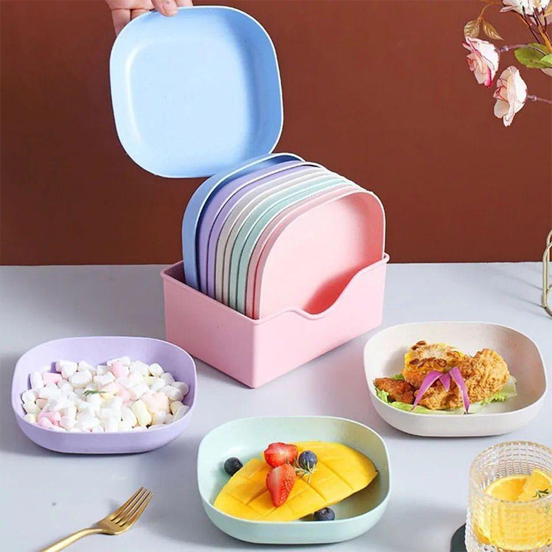 Pack of 10 Square Plate Set